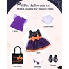 image:imageBABESIDE Reborn Baby Doll Clothes Halloween Outfit6 Pcs Costume Set with Cat Dress Pumpkin Bag Flutter Sleeve Shirt Shoes amp Doll Accessories  Fits Up to 16 Inch Dolls Gift for Girls Age 3