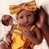 image:imageBABESIDE Silicone Baby Doll 16 Inch Black Weighted Realistic Baby Doll