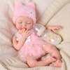 image:imageBABESIDE Silicone Baby Doll 16 Inch Reborn Baby Dolls Silicone Full BodyPink