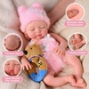 image:imageBABESIDE Silicone Baby Doll 16 Inch Reborn Baby Dolls Silicone Full BodyPink