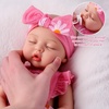 image:imageBABESIDE Silicone Baby Doll 16 Inch Reborn Baby Dolls Silicone Full BodyRed