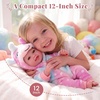 image:imageBABESIDE Silicone Baby Dolls Mia 16 inch Full Body Platinum Silicone Doll12 Inch