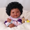 image:imageBABESIDE Black Reborn Baby Dolls 17 Inch Realistic Baby Girl Soft Body