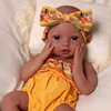 image:imageBABESIDE Silicone Baby Doll 16 Inch Black Weighted Realistic Baby Doll