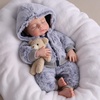 image:imageBABESIDE Silicone Baby Doll 16Inch Reborn Dolls with Weighted Lifelike Feel