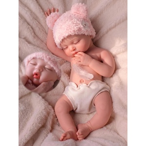 image:imageBABESIDE Silicone Baby Doll 16 Inch Reborn Baby Dolls Silicone Full BodyPink
